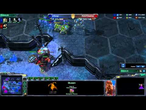 MLG Columbus 2011 - ROOTDestiny (Z) vs xiSlurgi (P) - Game 1 Part 2
