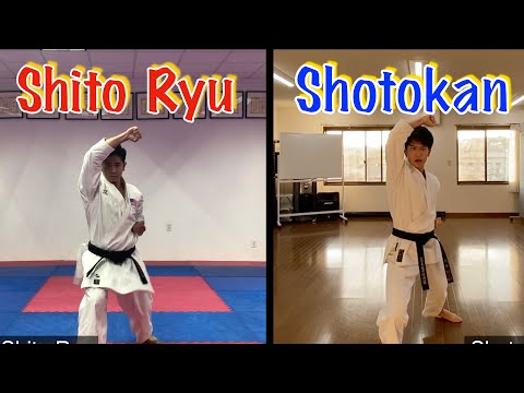 Shito Ryu vs Shotokan ｜Heian Shodan Comparison (Without Commentary)