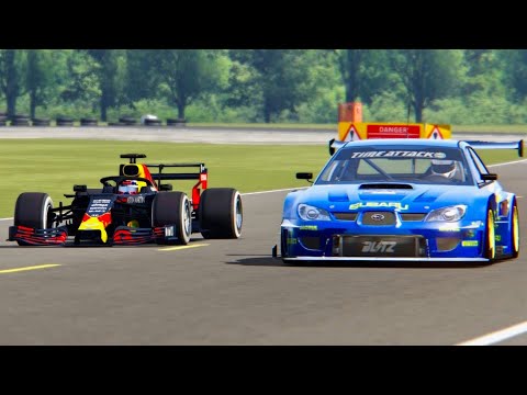 Red Bull F1 2019 vs Subaru Impreza Time Attack - Top Gear Track