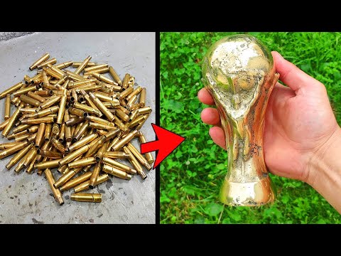 Casting Fifa Cup - Trash to Tresure - Hotmetal brass casting