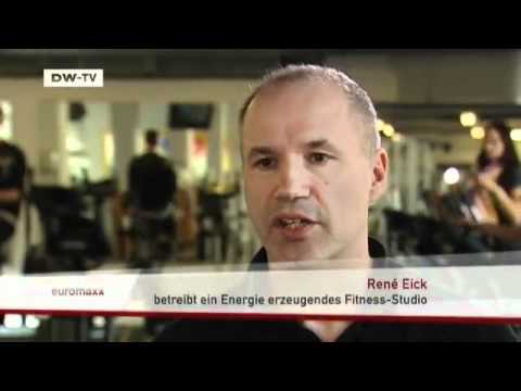 Strom durch Körperkraft: das grüne Fitness-Studio | euromaxx