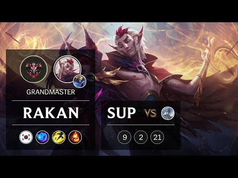 Rakan Support vs Galio - KR Grandmaster Patch 9.5