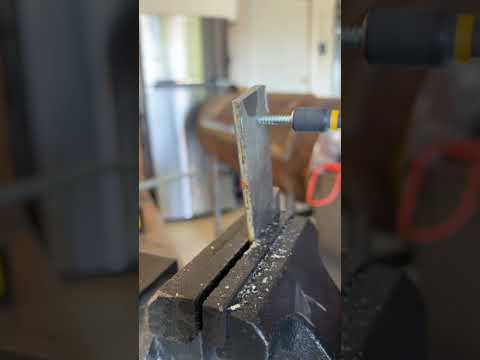 Part of a video titled How deep will a self tapping screw drill? #construction #diy ... - YouTube