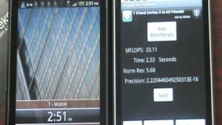 T-Mobile MyTouch 4G vs T-Mobile G2 Linpack, Quadrant, FSP2D Benchmark by AccessoryGeeks