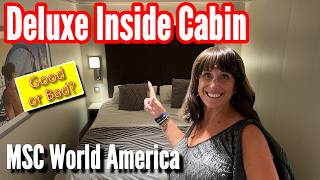MSC World America - Deluxe Inside Cruise Cabin 18523 Tour & Review
