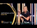 Margot Robbie's Hilarious Speech for Brad Pitt's Supporting Actor Win | EE BAFTA Film Awards 2020