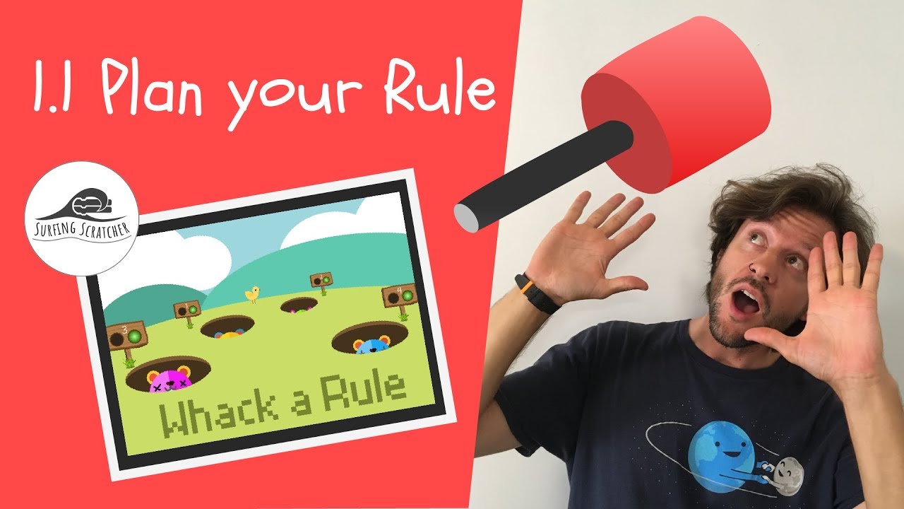 Maths games on Scratch 3 | Tutorial — 1.1 Whack-a-Rule: Plan your Maths Rule
