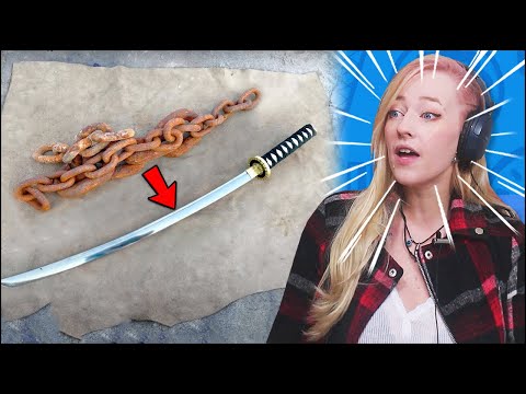 O CARA FEZ UMA KATANA USANDO SÓ UMA CORRENTE VELHA (JOVENS REAGEM)