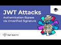 JWT Authentication Bypass Via Unverified Signature