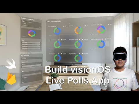 Build a visionOS Realtime Live Polls App | Multi Window | Firestore thumbnail