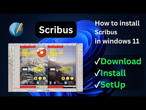 How to install scribus on windows 10 and 11