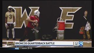 Broncos quarterbacks battle for starting position