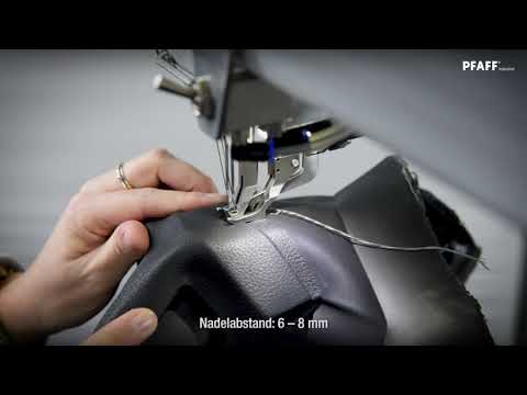 PFAFF 5696 - Zwei-Nadel-Langarm-Doppelkettenstich Säulen-Nähmaschine mit Dreifachtransport