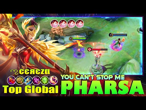 You Can't Stop Me!! Top Global Pharsa Gameplay by ಌcєяєzα ~ Mobile Legends