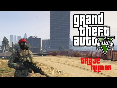 GTA 5 TRAJE MILITAR COM MASCARA E BOINA