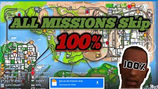 How to Gta San Andreas All mission skip in pc (Unlocked  house)(Unlocked All Map)(Unlimited Money)