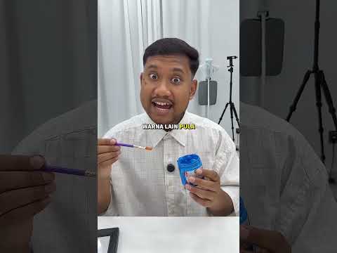 AYAH BARU BELAJAR MELUKIS🤣😅