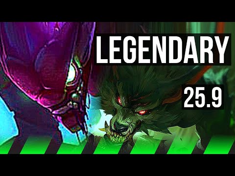 KHA'ZIX vs WARWICK (JGL) | 6k comeback, Legendary, 41k DMG | EUW Diamond | 25.9