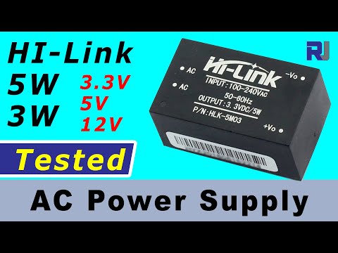 Review of Hi-Link AC Arduino Power Supply DC 3.3V 5V, 12V 5W converter
