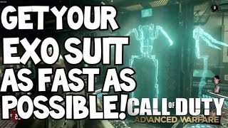 HOW TO GET EXO SUIT RIGHT AWAY! Exo Zombies Infection - Burgertown Ascendance DLC