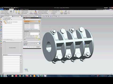 Geteilte Schalenkupplungen nach DIN 115 - Tutorial für Wave Geometry Linker Siemens NX
