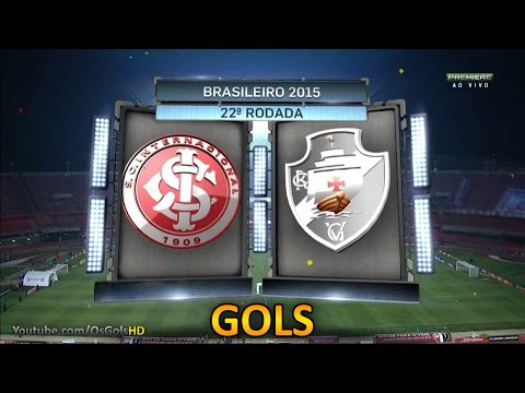 Gols, Internacional 6 x 0 Vasco - Brasileirão 02/09/2015