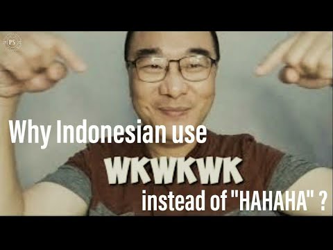 Why Indonesian use "WKWKWK" instead of "HAHAHA" ?
