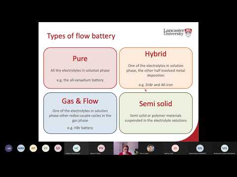 “Exploring electrolyte chemistry for redox flow batteries” by Dr. Kathryn Toghill