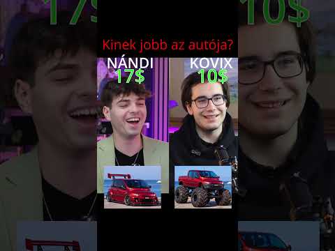 Kinek jobb az autója? KOVIX VS NÁNDI🚘