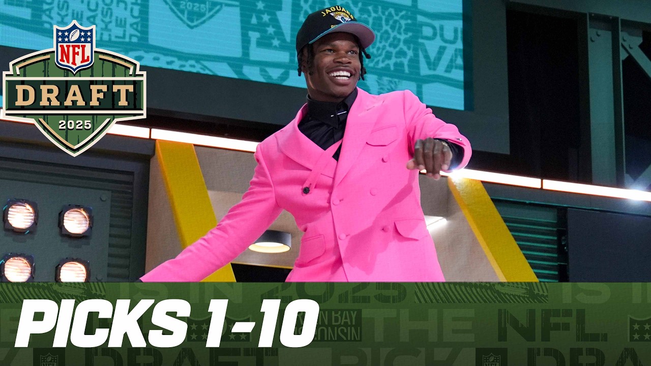 Picks 1-10: Jaguars TRADE UP For Travis Hunter | 2025 NFL Draft