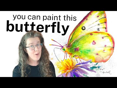 Paint a Beautiful Butterfly in Watercolor — Beginner Friendly