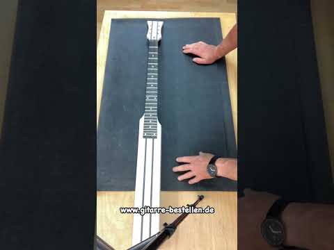 durchgehender Gitarren Hals, 24 Bünde, Ahorn unbehandelt