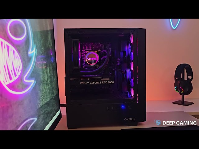 Desktop Deep Gaming Raptor Intel Core i7-12700F 32GB 1TB SSD RTX 5060 Windows 11 Pro WiFi6 video