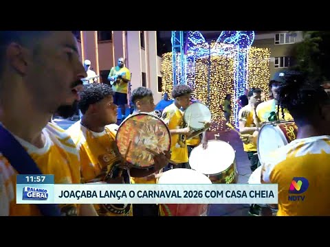 Lançamento do Carnaval 2026 em Joaçaba movimenta cultura e turismo local