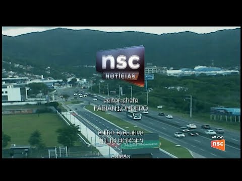 Encerramento NSC Notícias com câmera externa - 02/12/2017 (HD)