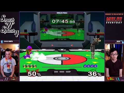 Smash'N'Splash 4 RR POOLS - UMMA | Santa (Captain Falcon) vs Duck (Samus)