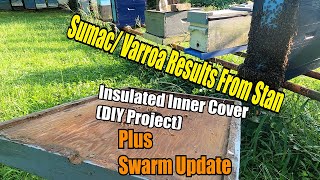 Sumac/Varroa Results From Stan, Insulated Inner Cover (DIY Project) &amp; Swarm Update