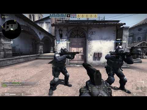 CS:GO Inferno perfect 16-0 vs Expert CT Bots 60fps