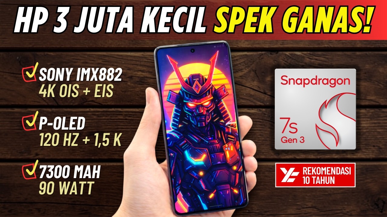 5 Rekomendasi HP 3 JUTAAN TERBAIK [3 - 3,5 JUTA] Lebaran 2026