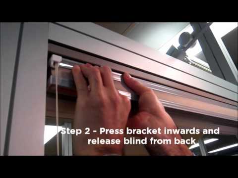 How To Remove Levolor Blinds Youtube