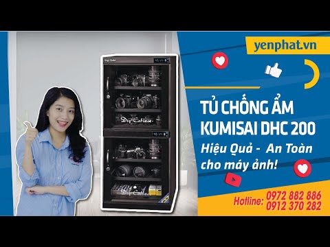 TỦ CHỐNG ẨM KUMISAI DHC 200 - giải pháp chống ẩm HIỆU QUẢ - AN TOÀN cho máy ảnh