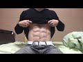 【割れた腹筋】30代の腹筋㊷【筋トレ】30年12月1日【abs】【six pack】