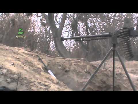 استهداف نقاط تمركز قوات النظام في قرية الجفرة في ريف دير الزور بواسطة رشاش دوشكا من قبل جيش القادسية