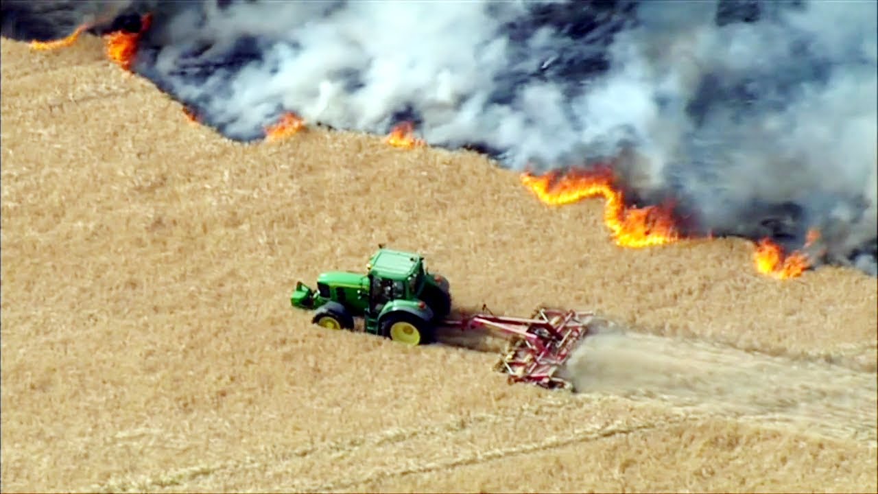 Fire breaks out in Kent field