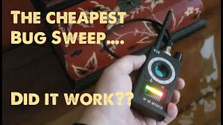 Executive Protection Notes: We bought the cheapest Bug Sweeper online...