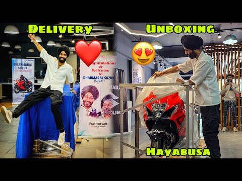 Finally Unboxing My Dream Bike ❤️ Limited Edition HAYABUSA 😍 Taking Delivery ❤️