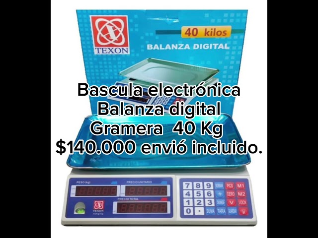 Vídeo relacionado con Báscula de Tienda, Electrónica, Pantalla Digital, Capacidad de Carga de hasta 40 kg, 3 Pantallas, Dimensiones de la Plataforma 32 x 23 cm, Báscula de Tara, Precisión de 2 Gramos, HDWR wagPRO-S40