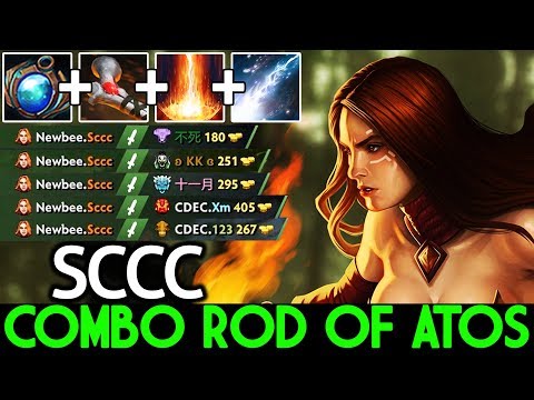 SCCC [Lina] 200 IQ Pro Combo with Rod of Atos Cancer Gameplay 7.22 Dota 2