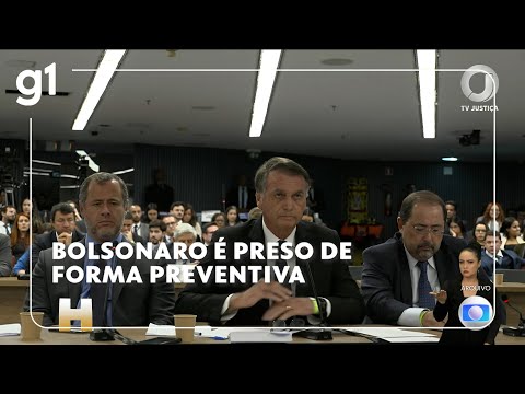 Jornal Hoje: Bolsonaro é preso de forma preventiva