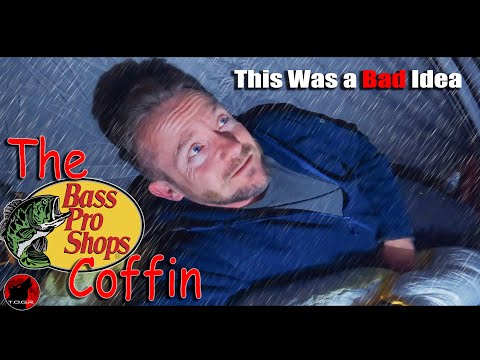 Rainy Overnight in the Bass Pro Shops Coffin Tent - Camping Adventure